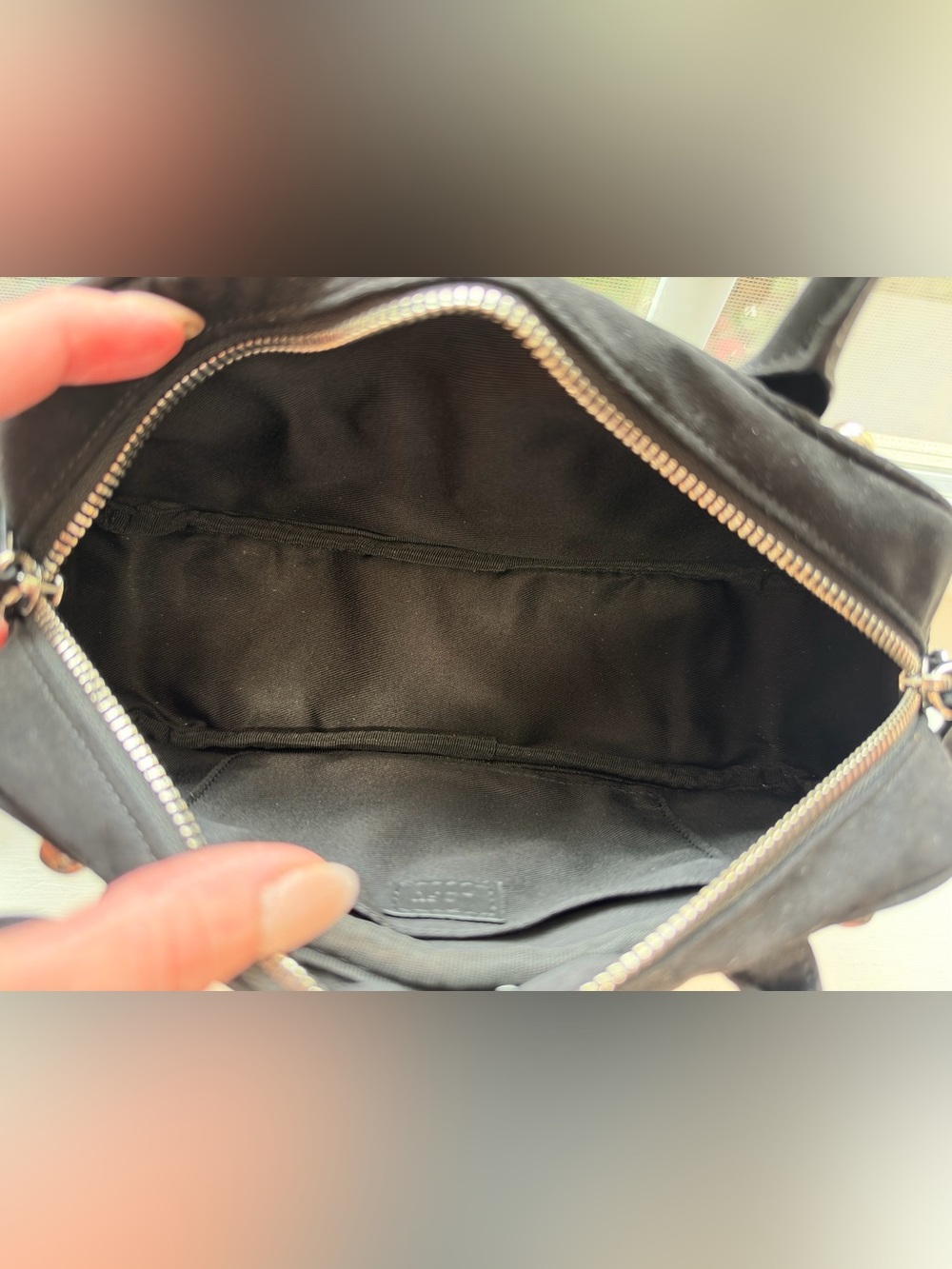 NWT🌷LOFT Black Studded Mini East West Satchel Handbag - Picture 9 of 11